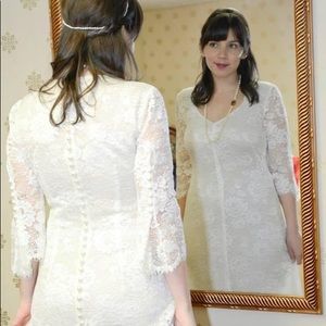 Italian Couture Designer Lace Wedding Dress
